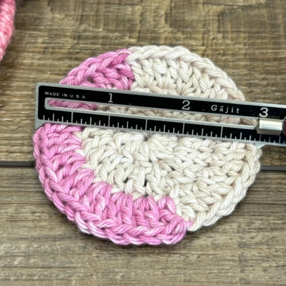 5 Coasters and 2 Round Scrubbies Set‎ Handcrafted Crochet by Seller Cotton